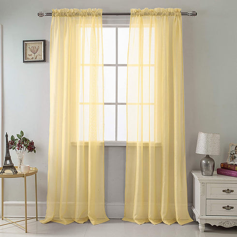 Adore the Decor™ Sheer Rod Pocket 54 x 84in. Single Curtain Panel